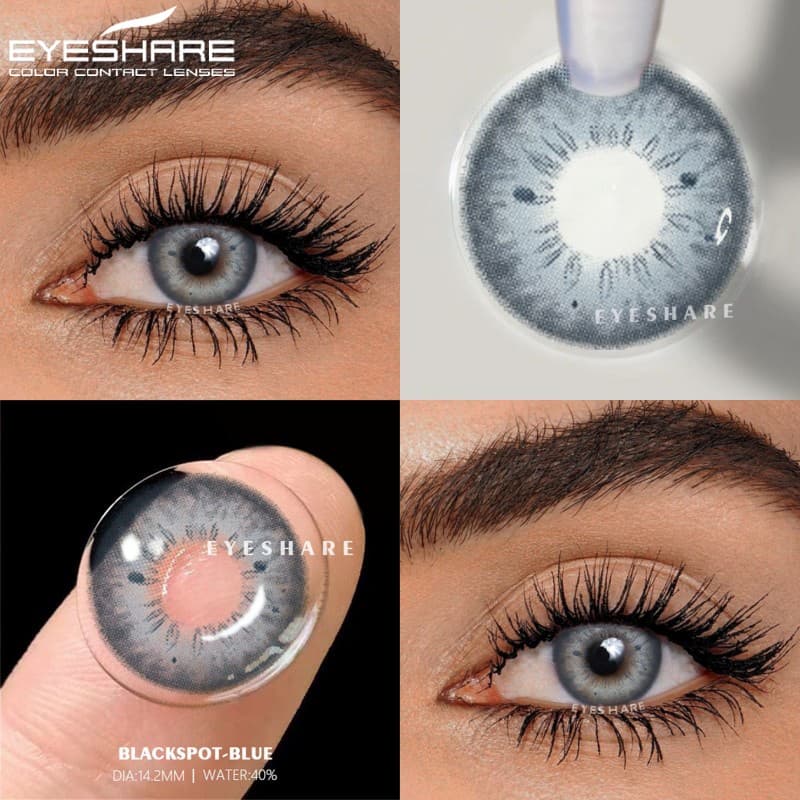 EYESHARE Natural Lentes De Contato Coloridas Para Os Olhos 1 Par Anuais Azuis Maquiagem De Beleza Marrons Cinza