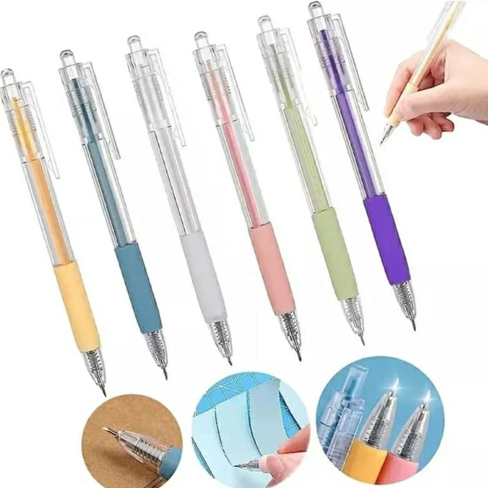 Caneta Cortadora De Papel Portátil Estilete Scrapbook Cartonagem