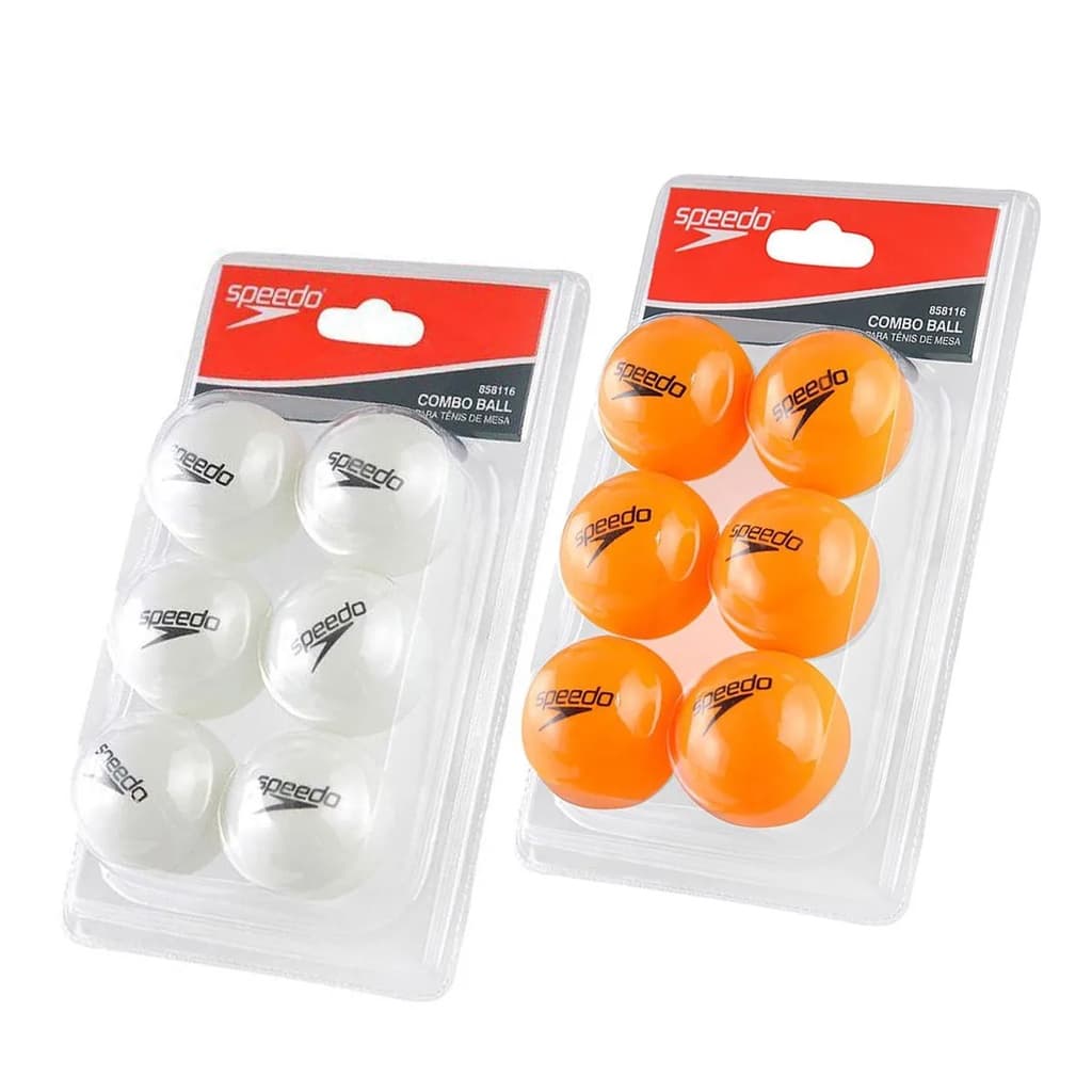 Kit 6 Bolas Tênis de Mesa Speedo Combo Ball Ping Pong
