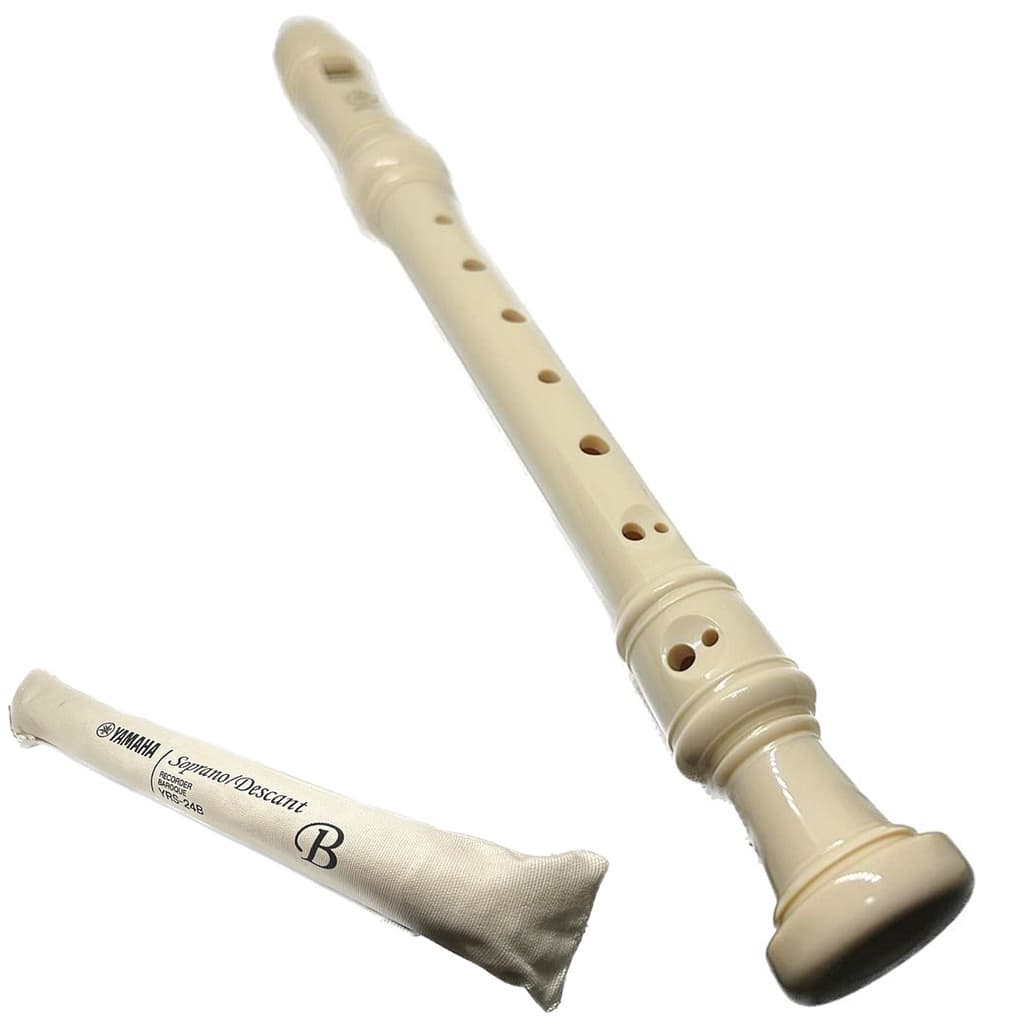 Flauta Doce Yamaha Barroca Profissional YRS24-B Original + capa