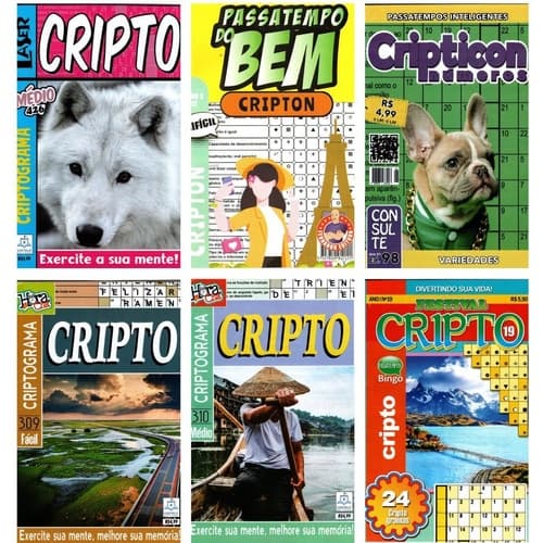 32 Revistas Cripto Criptograma Crípton  - Sem Repetições