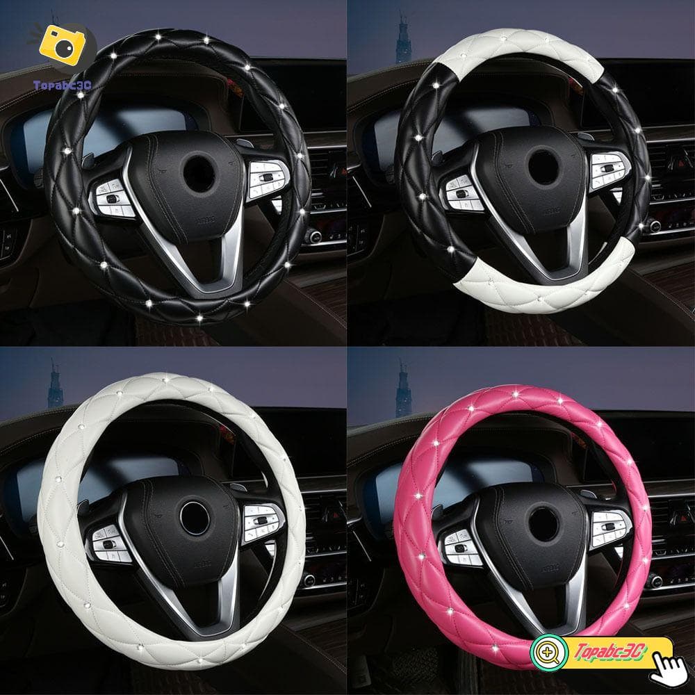 ABC Capa Do Volante Acessórios Para Carros Femininos Em Couro PU Textura Da Macia