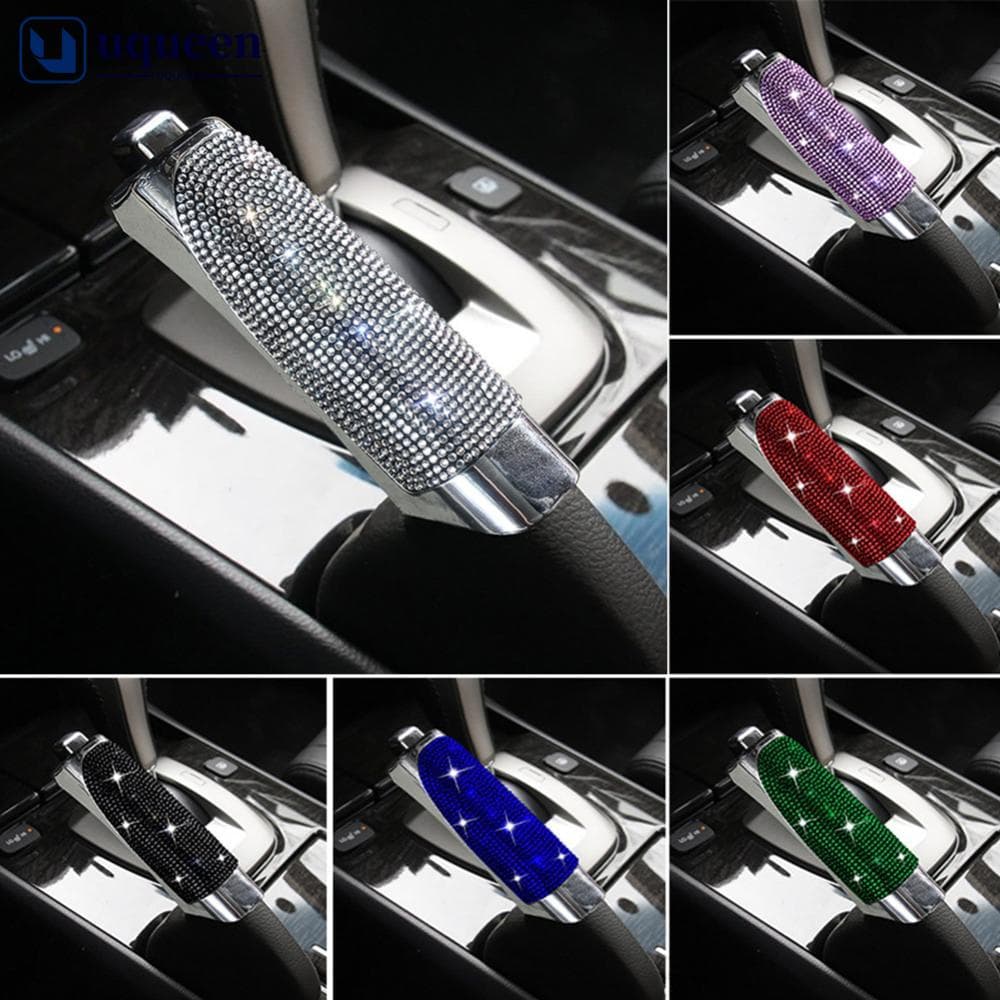 UQ Capa Do Freio De Mão Carro Bling De Estilo Incrustado Com Diamante Acessórios De Modificação Interior Da Engrenagem