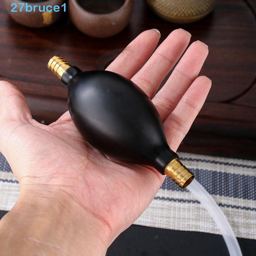 BRUCE1 Bomba Manual De Óleo Gás Plástico Peixe De Gasolina Líquida Água Tubo De Sucção Bola Absorvente