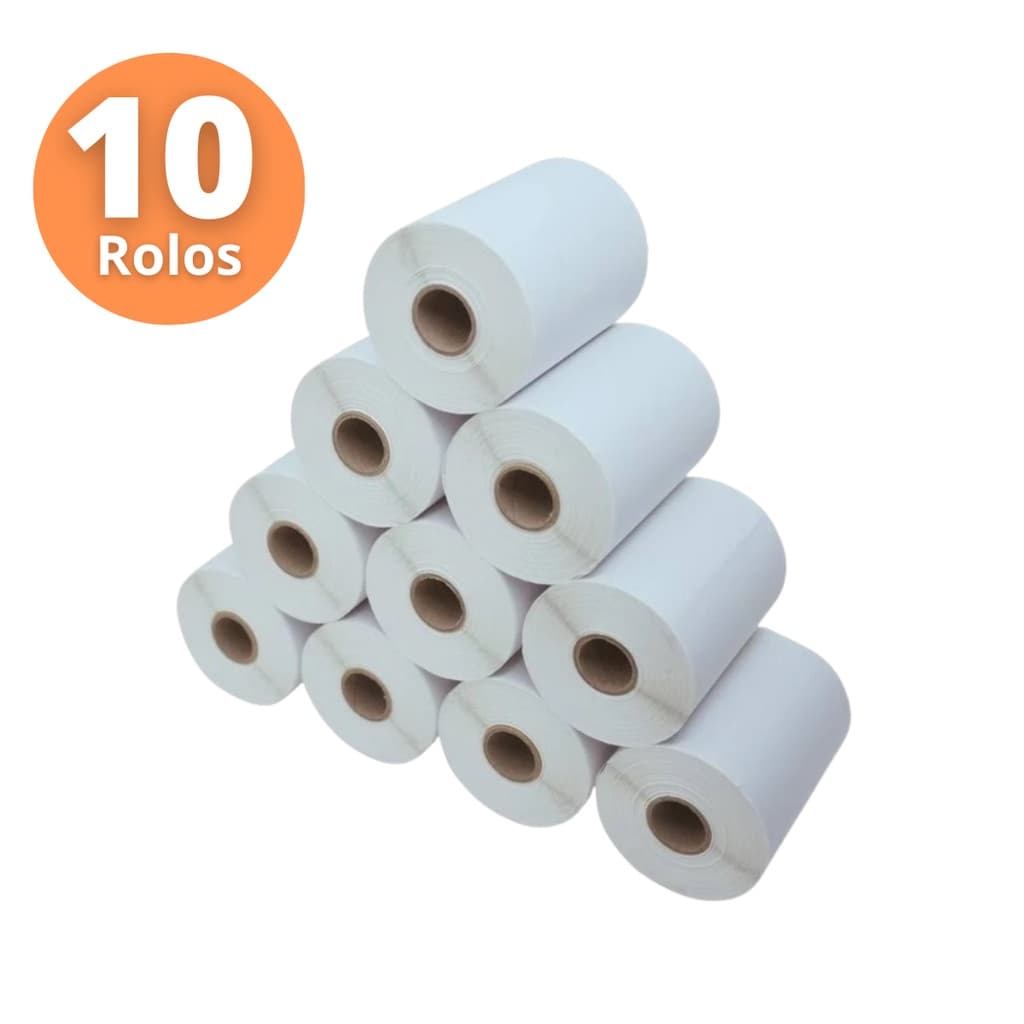 10 Rolo 2000 Etiquetas Térmicas 10x15 Para Danfe Não Utiliza Ribbon