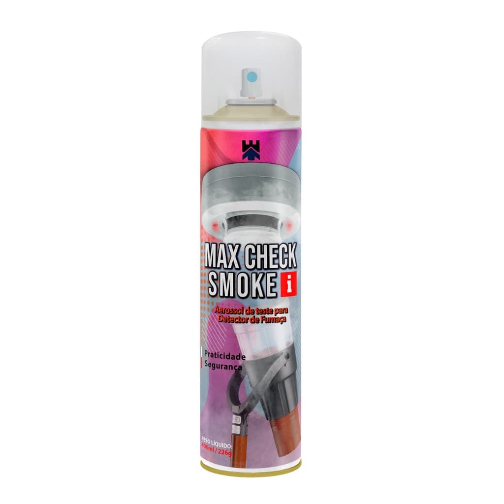 Spray de Teste Para Detector de Fumaça 400ml - Max Check Smoke
