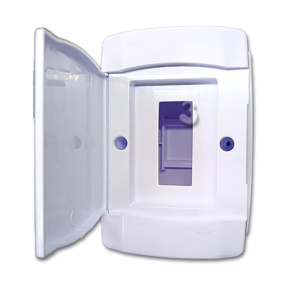 Quadro de Distribuição Centrinho Caixa para Disjuntor Din Sobrepor