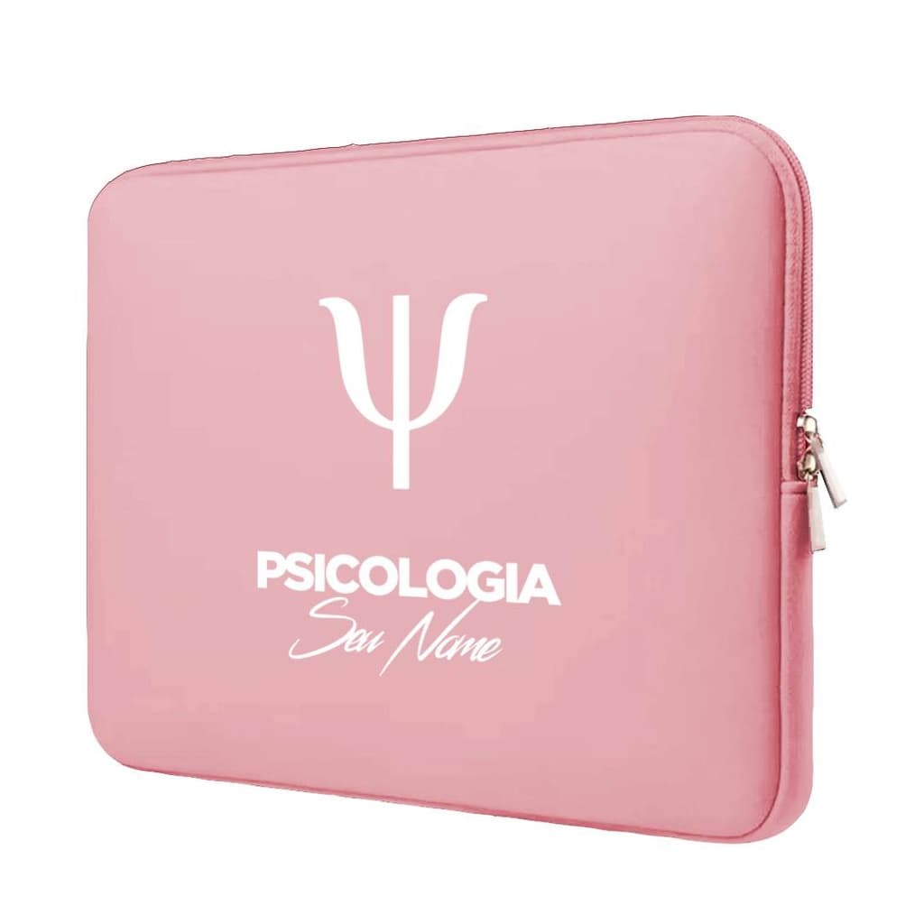 Capa Case Pasta Maleta Notebook Macbook Personalizada Neoprene 15.6/14.1/13.3/12.1/11.6/17.3/10.1 Psicologia 1