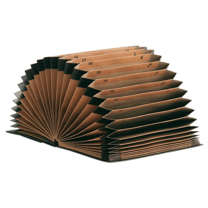 Pasta sanfonada duplicata 31 divisões A-Z/1-31 1002 Percalux Delucas