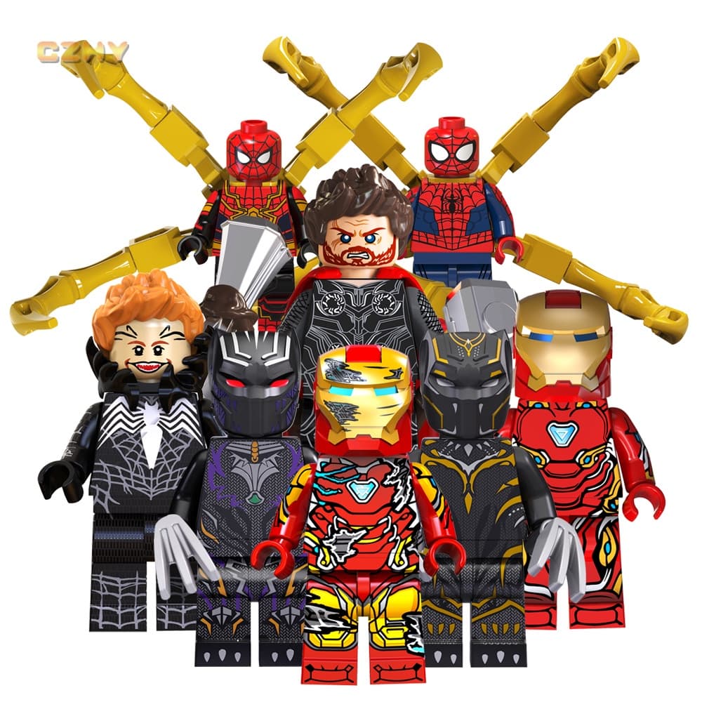 I Love You 3000 Heroes Iron Morgan Stark Pepper Men Filme Blocos De Construção Figuras Brinquedos Infantis Presentes
