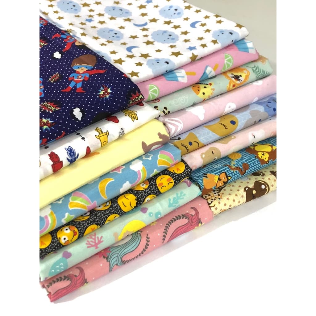 Tecido Tricoline Coleção Infantil 100% Algodão 0,50x1,50m