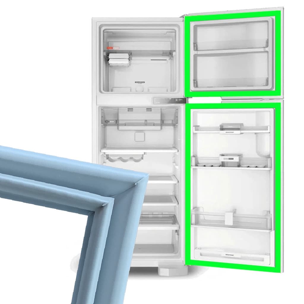 Kit Borracha Gaxeta Vedação Geladeira Continental Para KDN42 KDN43 KDN44 RFCT450