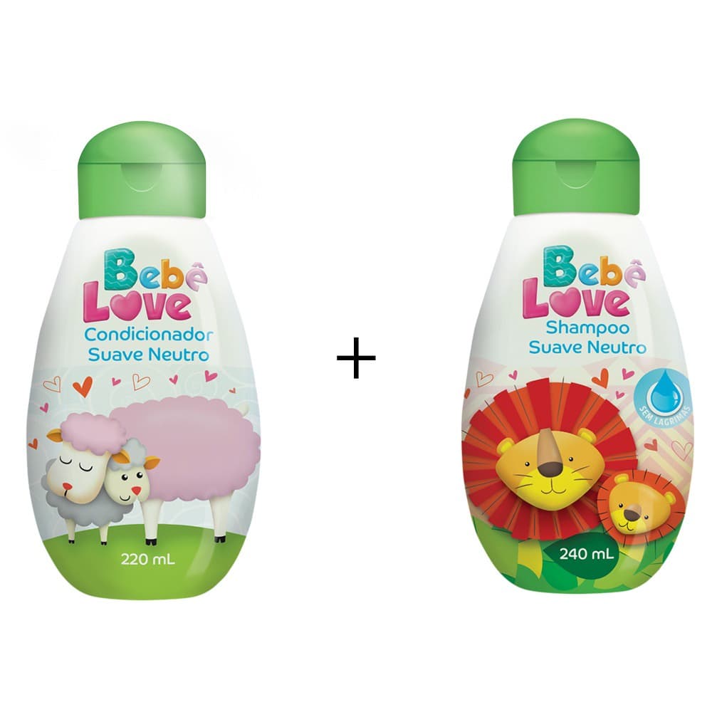 Kit Shampoo E Condicionador Infantil Nutriex Bebe Love 240ml