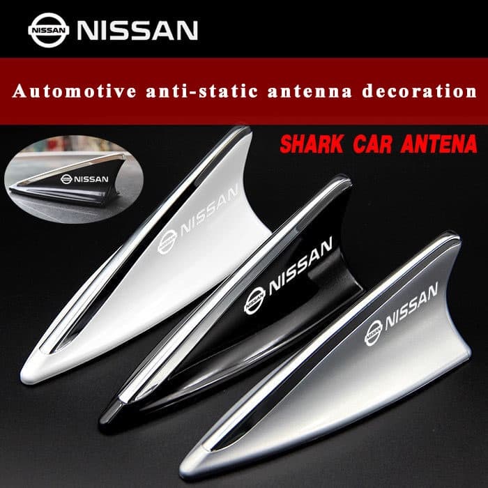 Carro Universal Dummy Shark Fin Telhado Decorativo Antena Decorativa Aérea Adequada Para Nissan almera Navara Terra Leaf Mrach Nota GT-R 370Z Patrulha Serena X-Trail