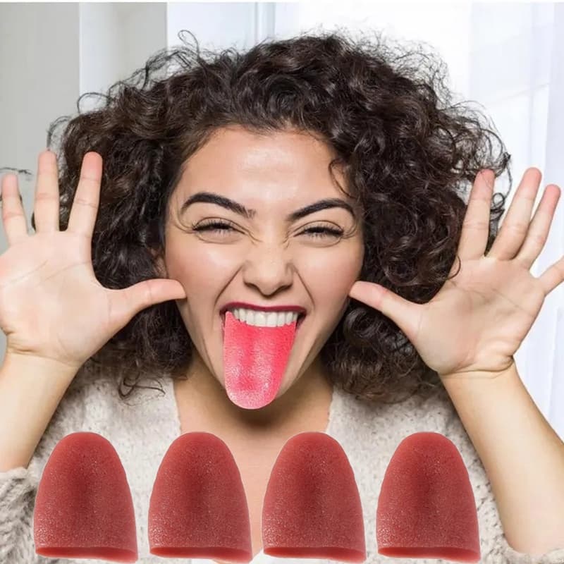 Brinquedo De Truque De Língua Falsa Extensível/Simulado De Desempenho Mágico/Brinquedos Portáteis Para Decoração De Férias/Artificial De Halloween