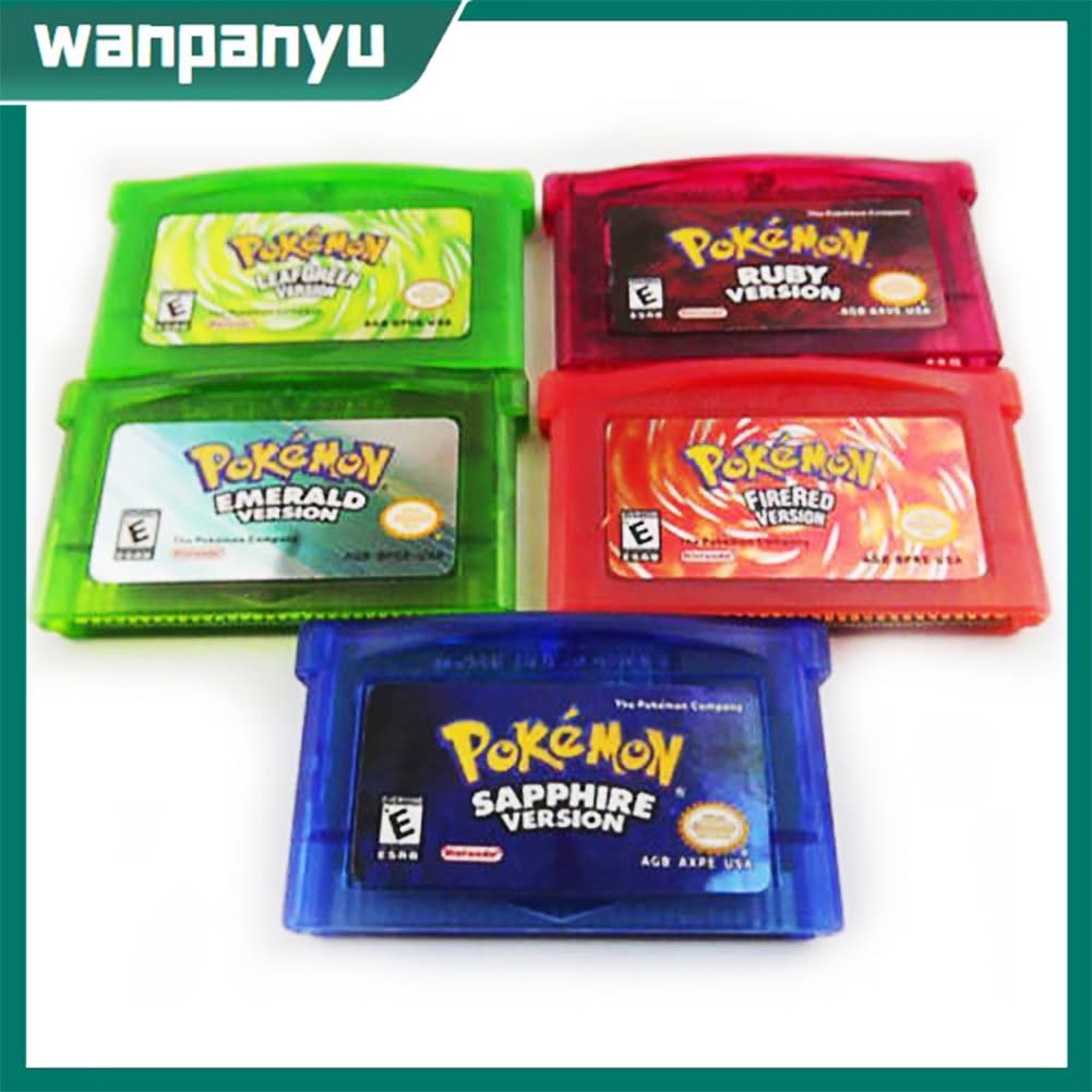 wanpanyu Sapphire/Emerald/Red/Leaf Green/Ruby Pokemon Cartucho De Cartas De Jogo Para GBA