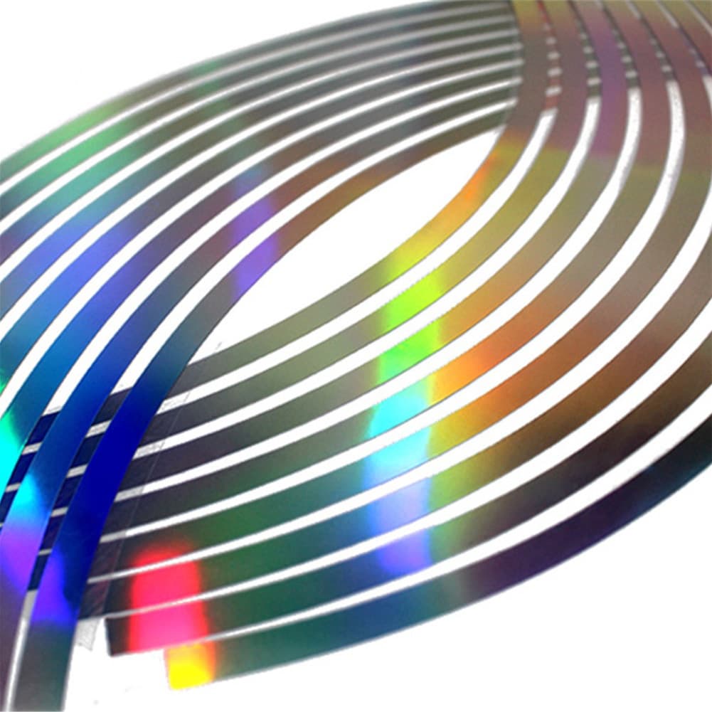 UQ 16Pcs PVC 10/12/14/18 Polegadas Fita De Aro De Roda Para Listras Refletoras De Carros De Motocicleta