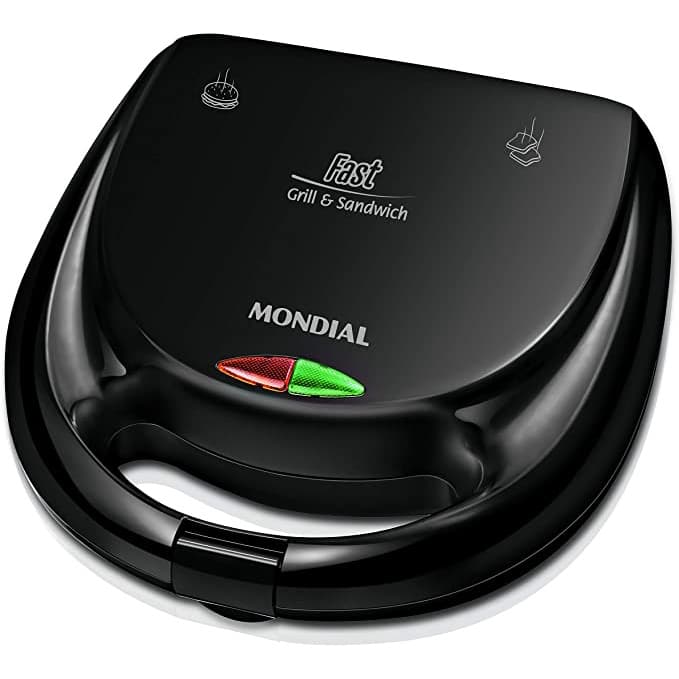 Sanduicheira Mondial Fast Grill e Sandwich S-12 127V Preto