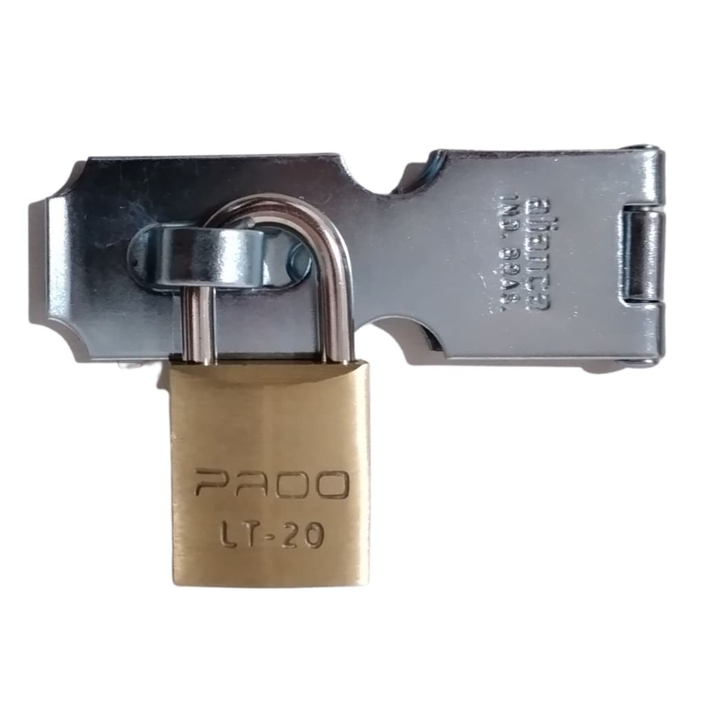 Trinco com cadeado 20mm de gaveta armário 63mmx25mm Aliança Zincado