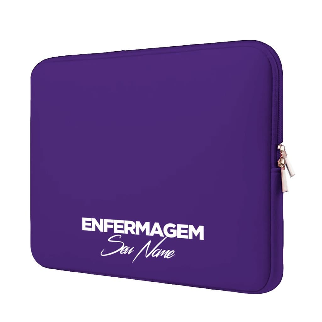 Capa Case Pasta Maleta Notebook Macbook Personalizada Neoprene 15.6/14.1/13.3/12.1/11.6/17.3/10.1 Enfermagem 3