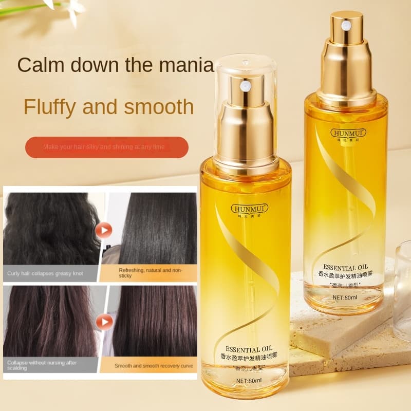 Perfume Hair Care Óleo Essencial spray Reparador De Cabelos Secos E Peludos Água Nutritiva