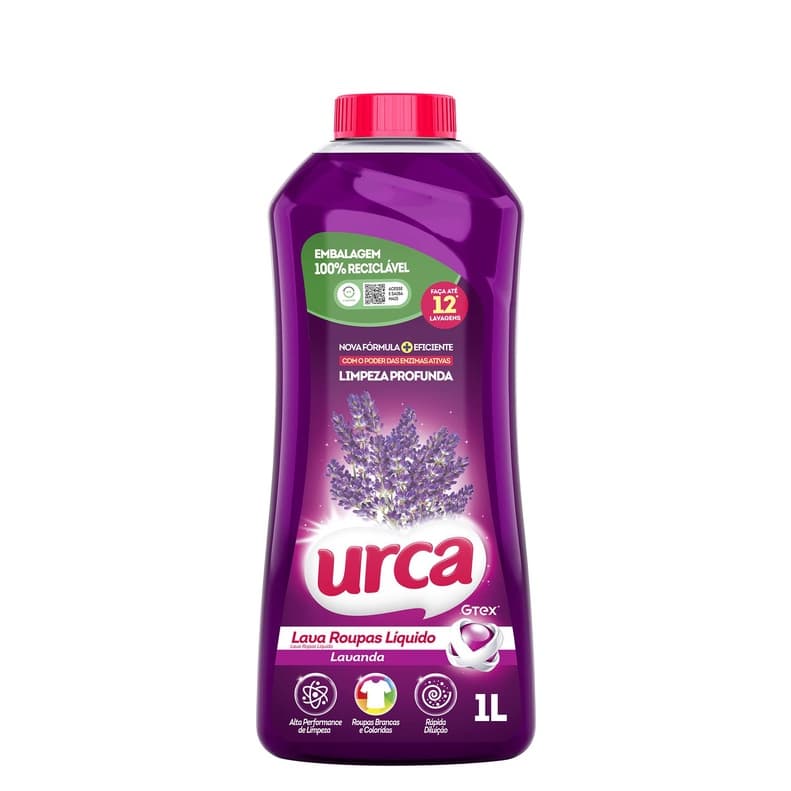 Lava Roupas Liquido Urca Lavanda - 1L