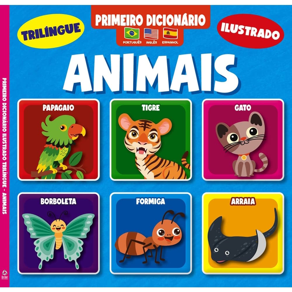 Primeiro Dicionário Trilíngue Ilustrado 01 | Animais