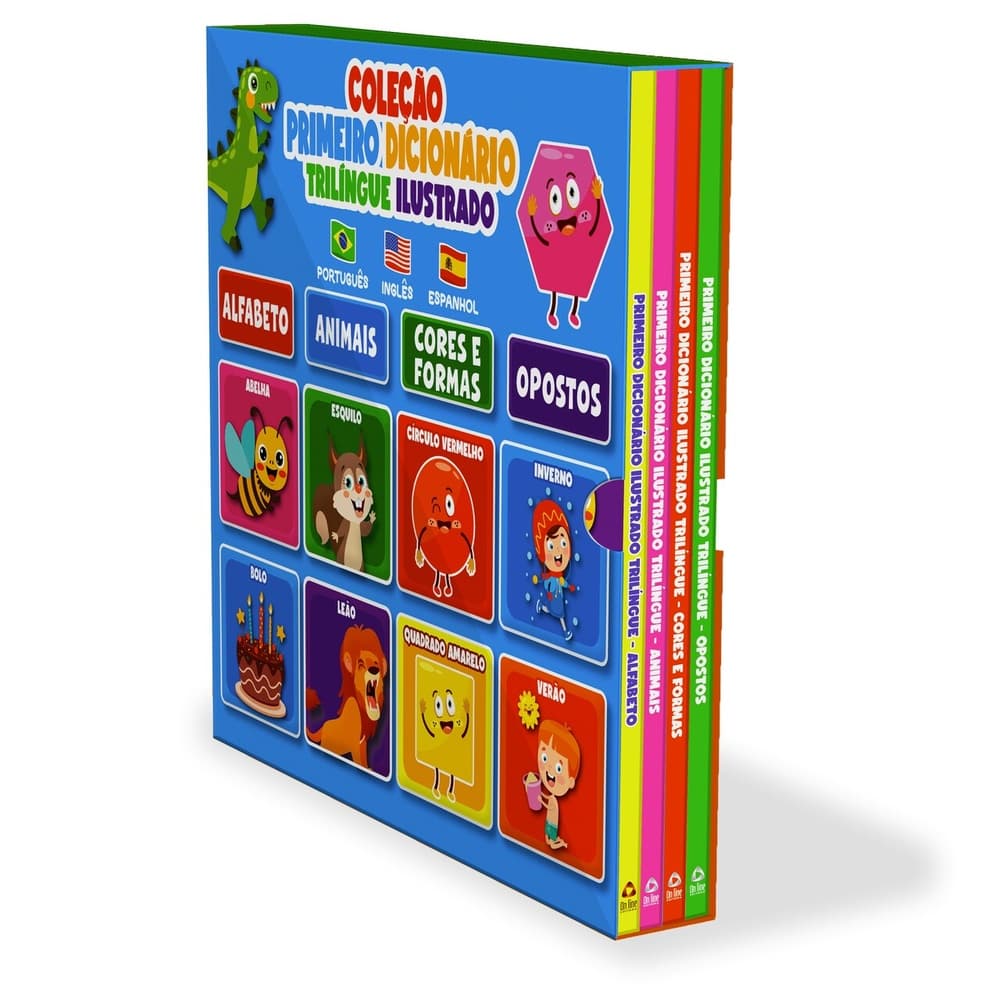 BOX - Coleção Primeiro Dicionário Trilíngue Ilustrado