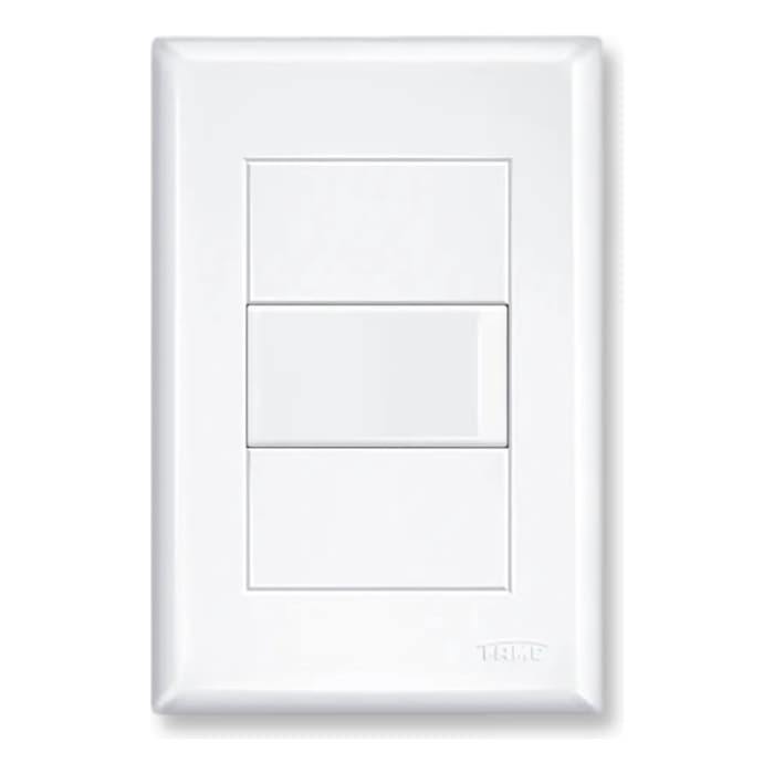 Conjunto Interruptor Simples16a 4x2  Branco Fame Evidence