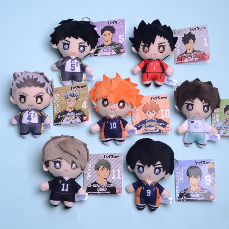10cm Banda Desenhada Haikyuu Hyuga Shoyo Q Versão Plush Doll Pingente Pequeno