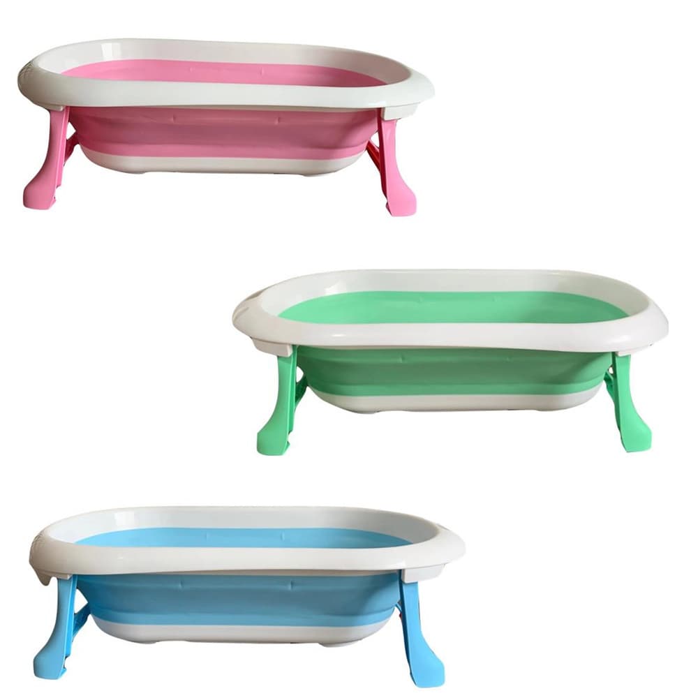 Banheira De Bebe Retrátil Dobrável Silicone Love