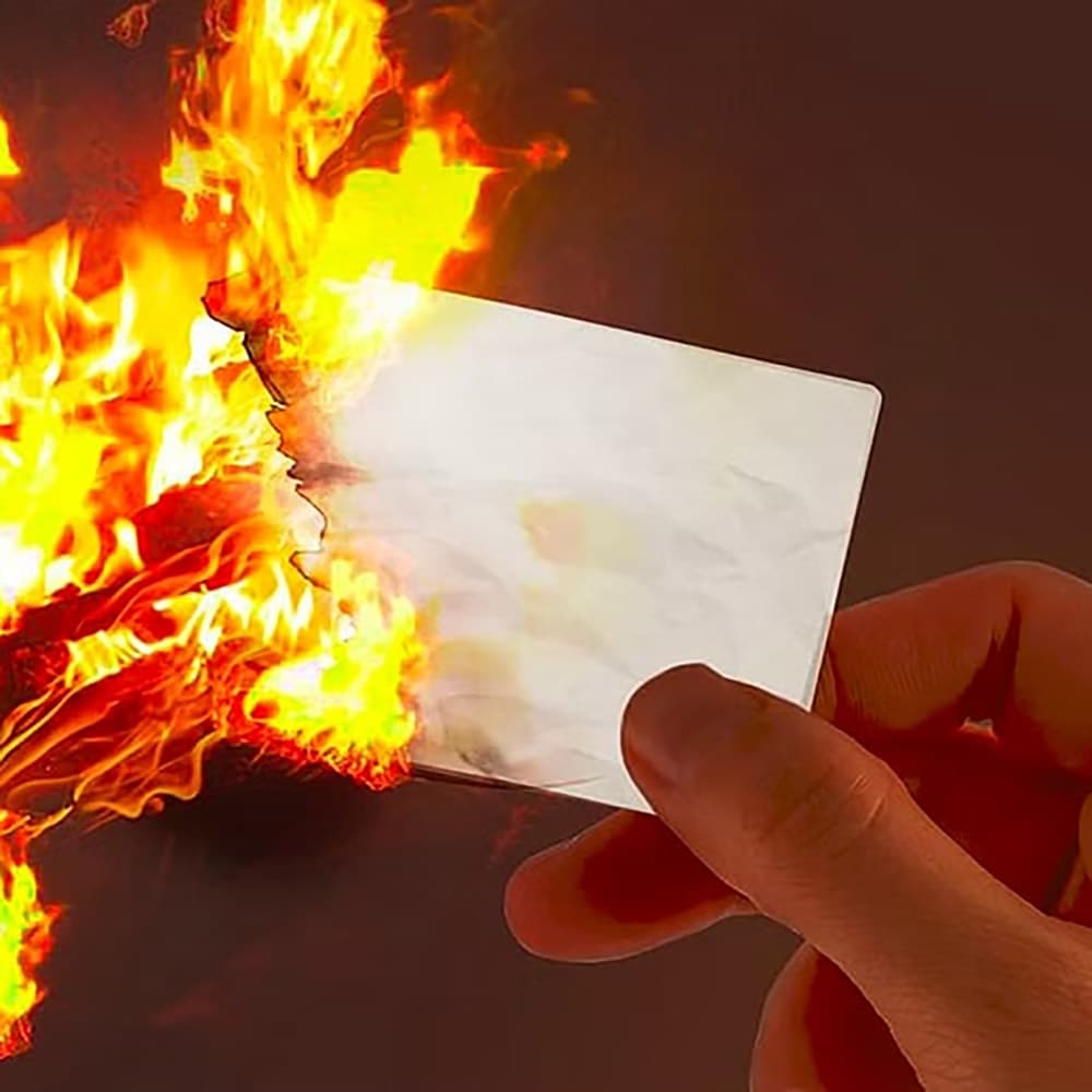 5 Folhas de Papel Flash Paper 10x10  - Versão Econômica