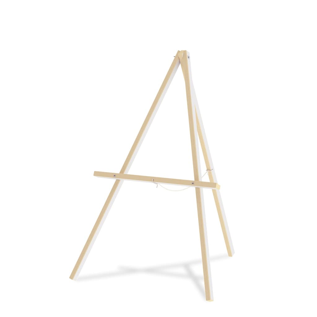 Cavalete Tripé Para Quadros E Lousas Em Madeira 80 Cm
