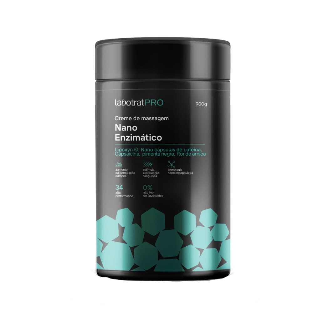 Creme Massagem Nano Enzimático Reduz Celulite Labotrat 900g