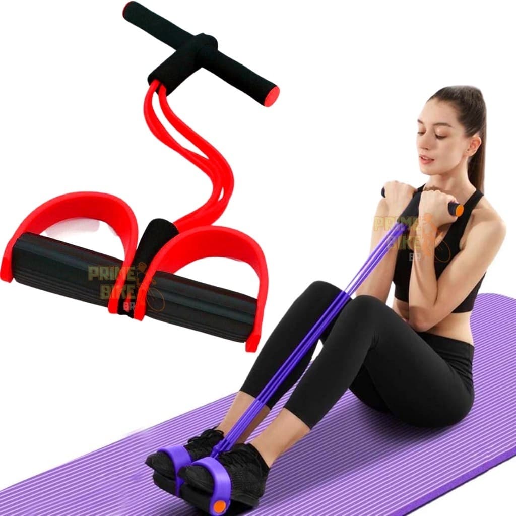 Elástico Treino Extensor Exercício Em Casa Fitness Musculação com Apoio para os Pés