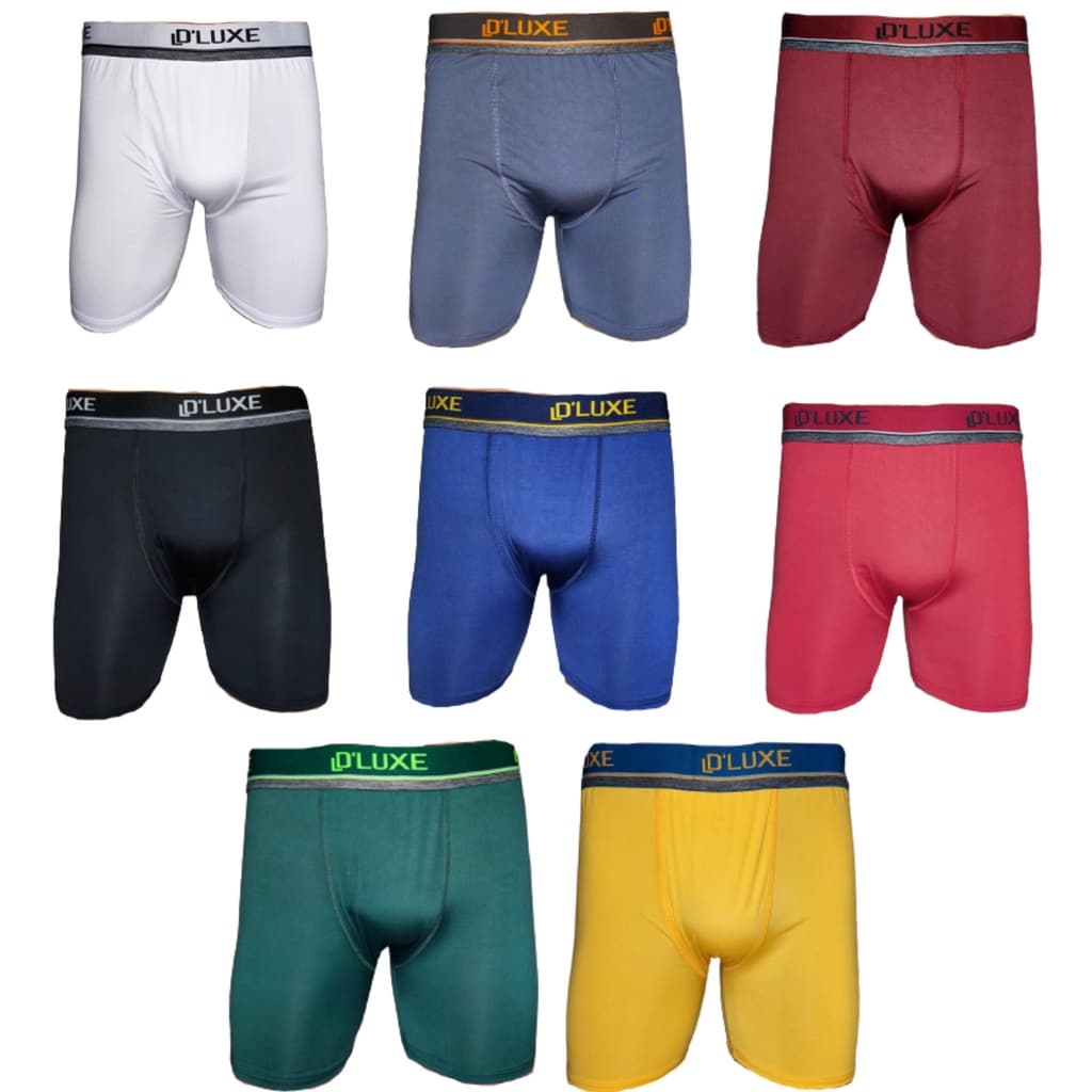 Kit 4 Bermuda Cueca Ciclista Boxer Long Leg térmica Adulto Masculino Futebol Longa Academia leggings Microfibra