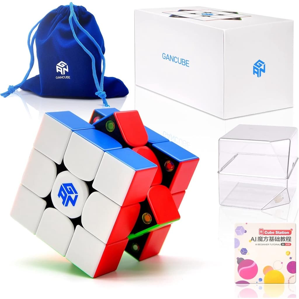 GAN 356 M Cubo Magnético de Velocidade, 3x3x3 Cubo Mágico Liso e Rápido Sem Adesivo, Puzzle Cube Toy Gift