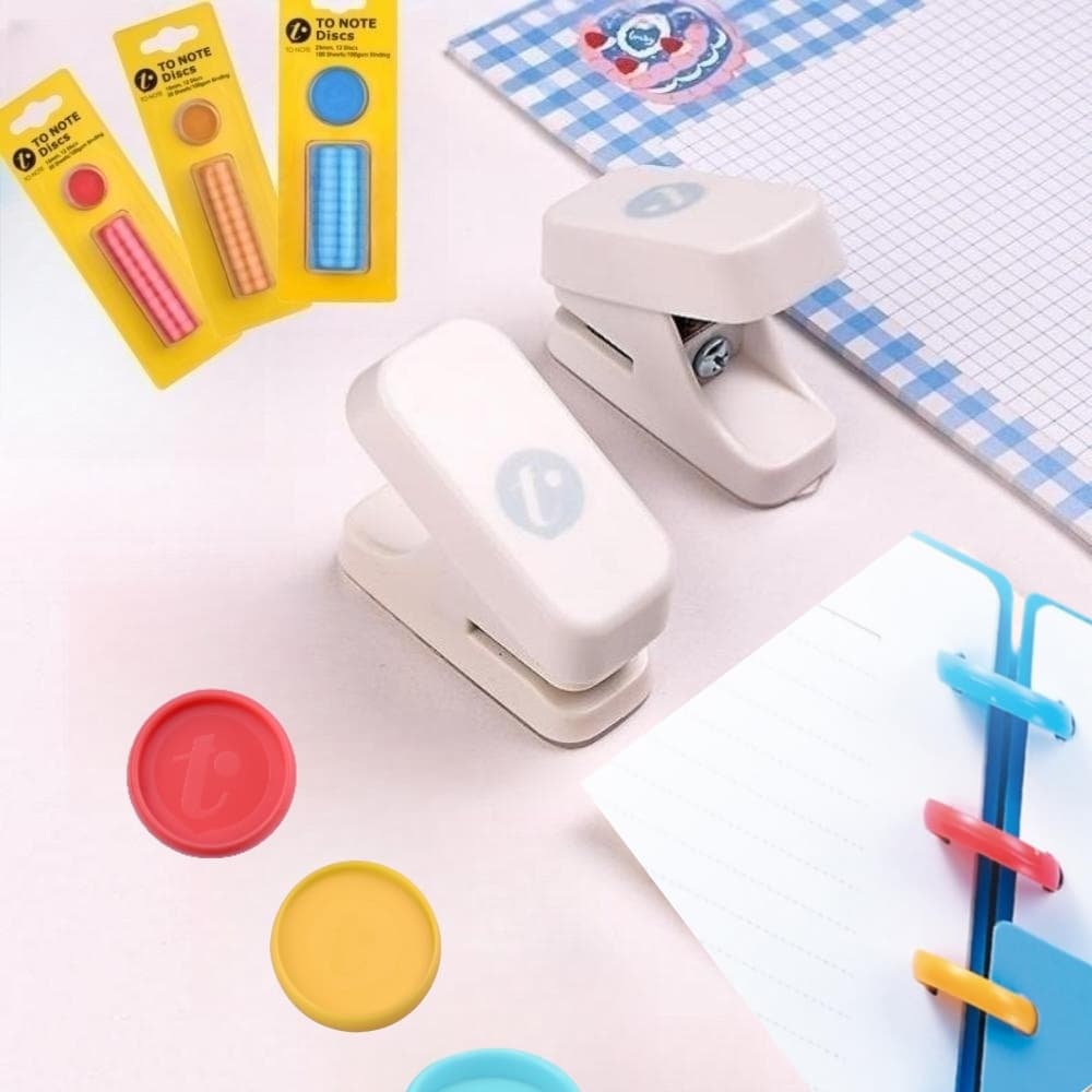 Perfurador De Cogumelos E Anel De Encadernação Que É Perfeito Para Cadernos De Bricolage , Álbuns De Fotos