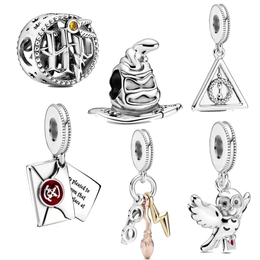 Berloque Pulseira Prata Esterlina 925 Jóias Chapéu Forma Série Pulseiras Feminina Pingente