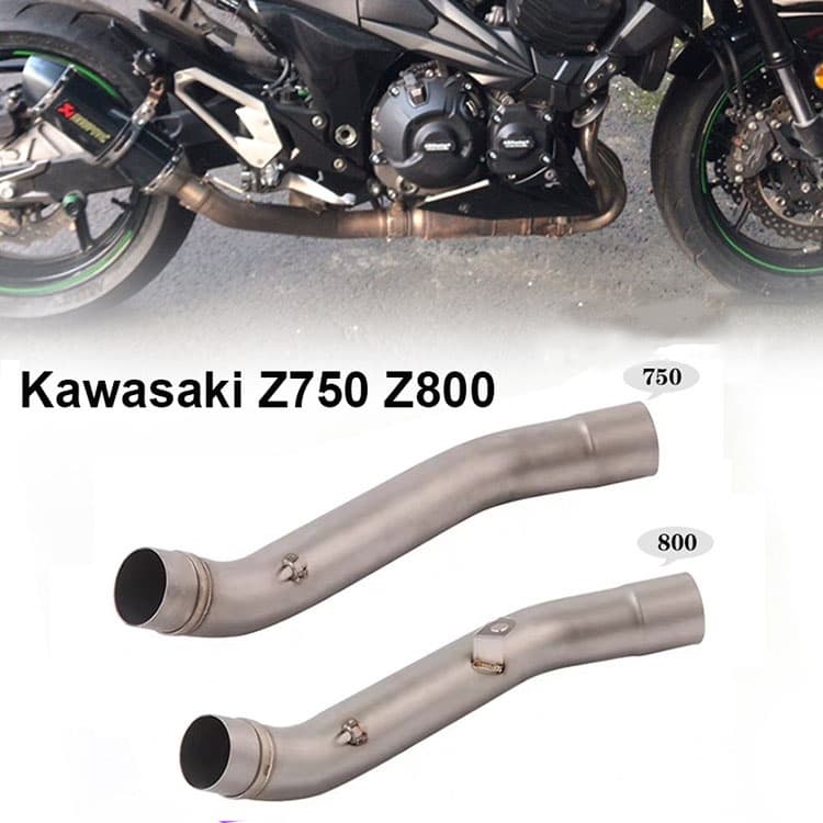 Tubo De Ligação Intermediária De Escapamento De Motocicleta Deslizante Para Z750 Z800 Escape Conectar À Ponta De 51MM