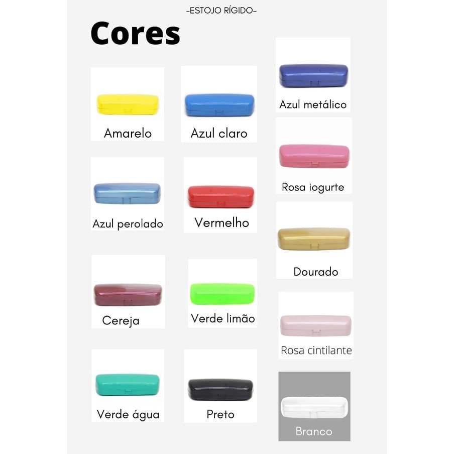 Case Estojo Rígido para Guardar e Proteger Óculos