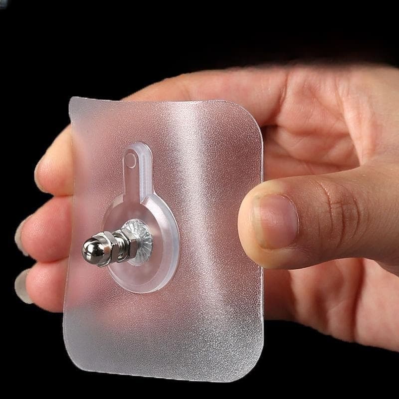 Kit 4 gancho Adesivo de Parafuso Sem Furos Pendure Quadros porta retratos Itens de Banheiro e Muito Mais Organize e Decore