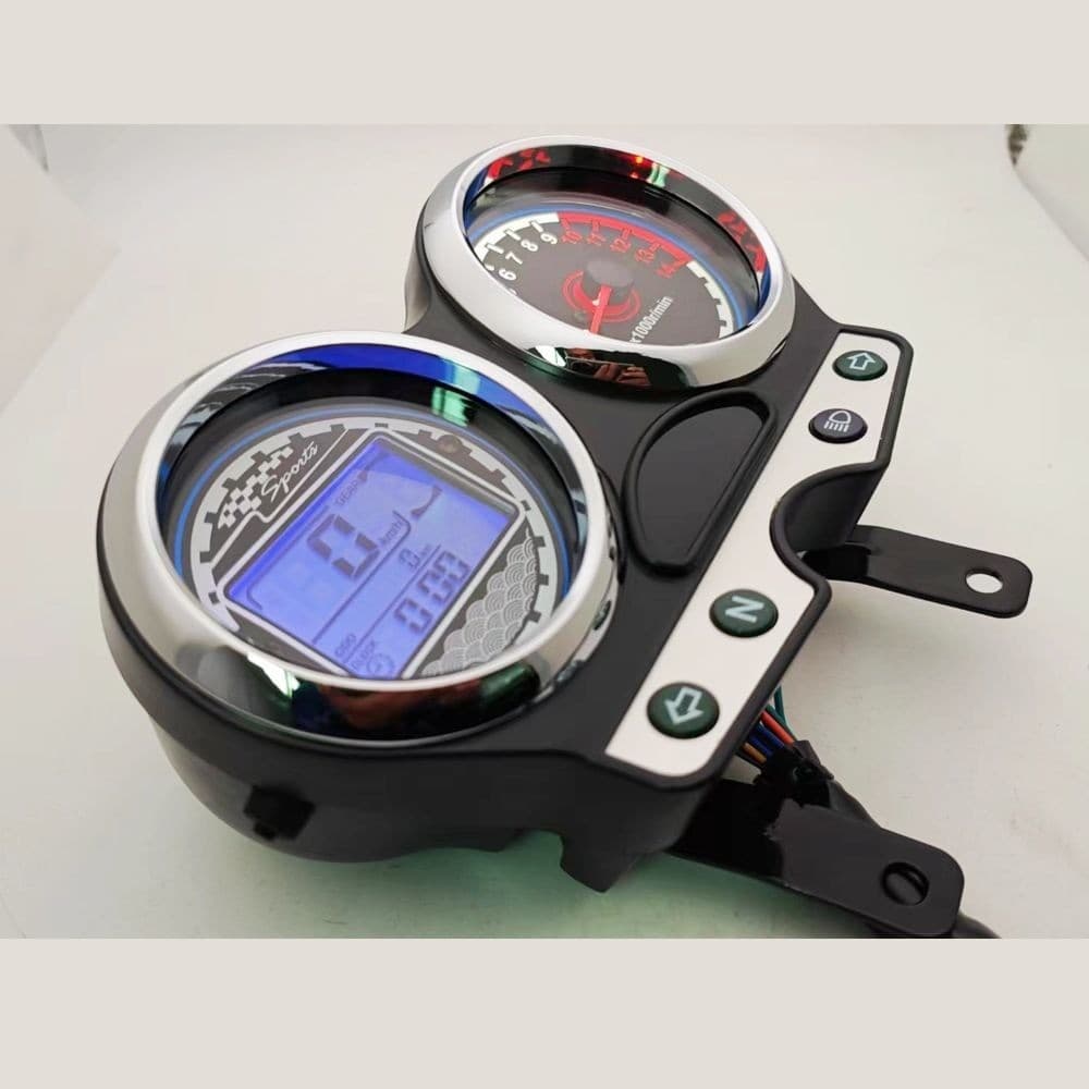 Velocímetro Digital de veículo LCD para motocicleta Suzuki, adequado para YES125 EN125 EN150, com tacômetro, Display de 