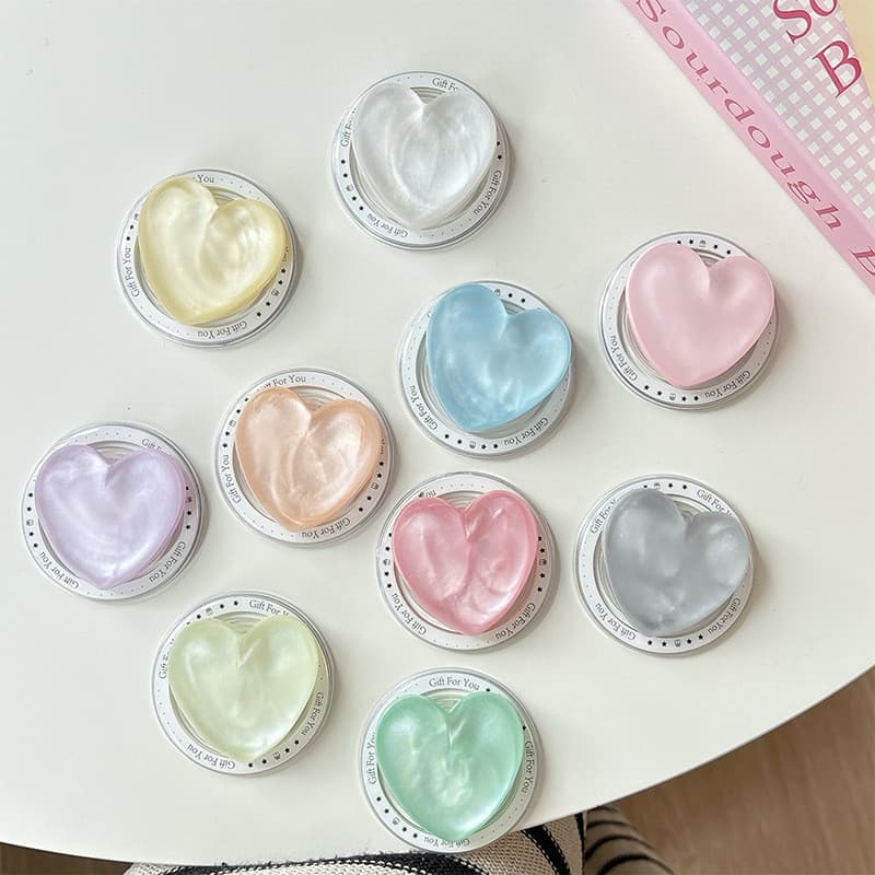 Nevoeiro 3d Amor Redondo Suporte De Telefone Magnético Para IPhone 16 15 14 13 12 Pro Max 14 Plus Dobrável Pop Anel Aper