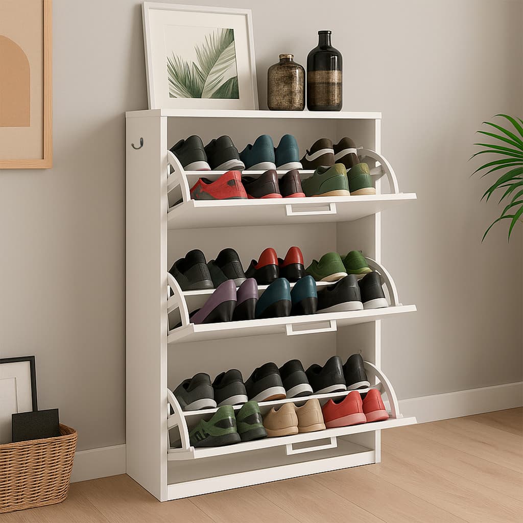 Sapateira 3 Portas com Prateleiras | Até 20 Pares | MDP | Móveis Bonatto