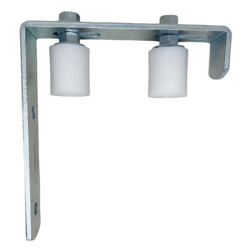 Roldana Guia Barra L Portão De Correr 20 X 40 Mm Haste Zincado