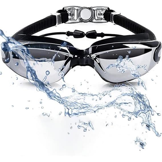 Óculos De Natação À Prova D 'Água Anti-Embaçamento Com Protetor De Ouvido