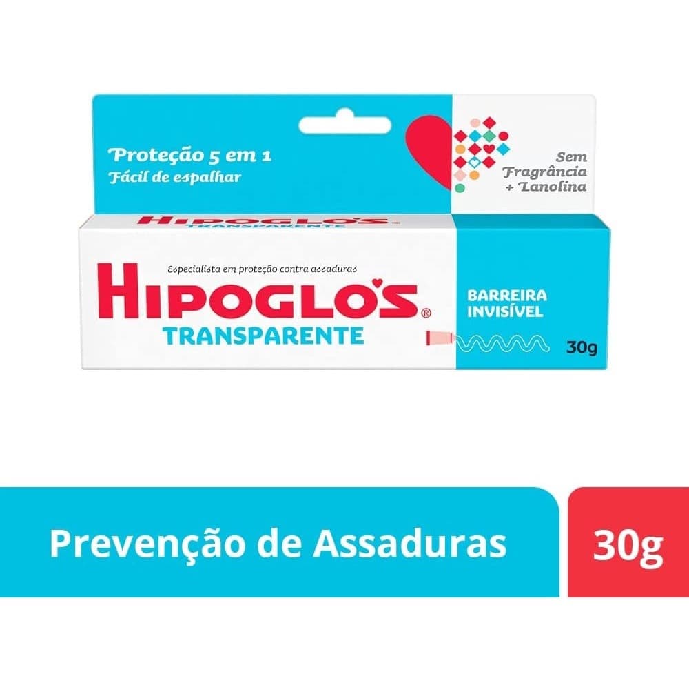 Pomada Preventiva de Assaduras Hipoglos Transparente 30g