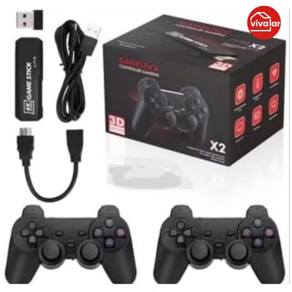 Joystick 2 - Console 4K GD10, 64GB, 37k jogos + 2 ctrls, entrega rápida Jogos retrô para PSP PS1 GBA