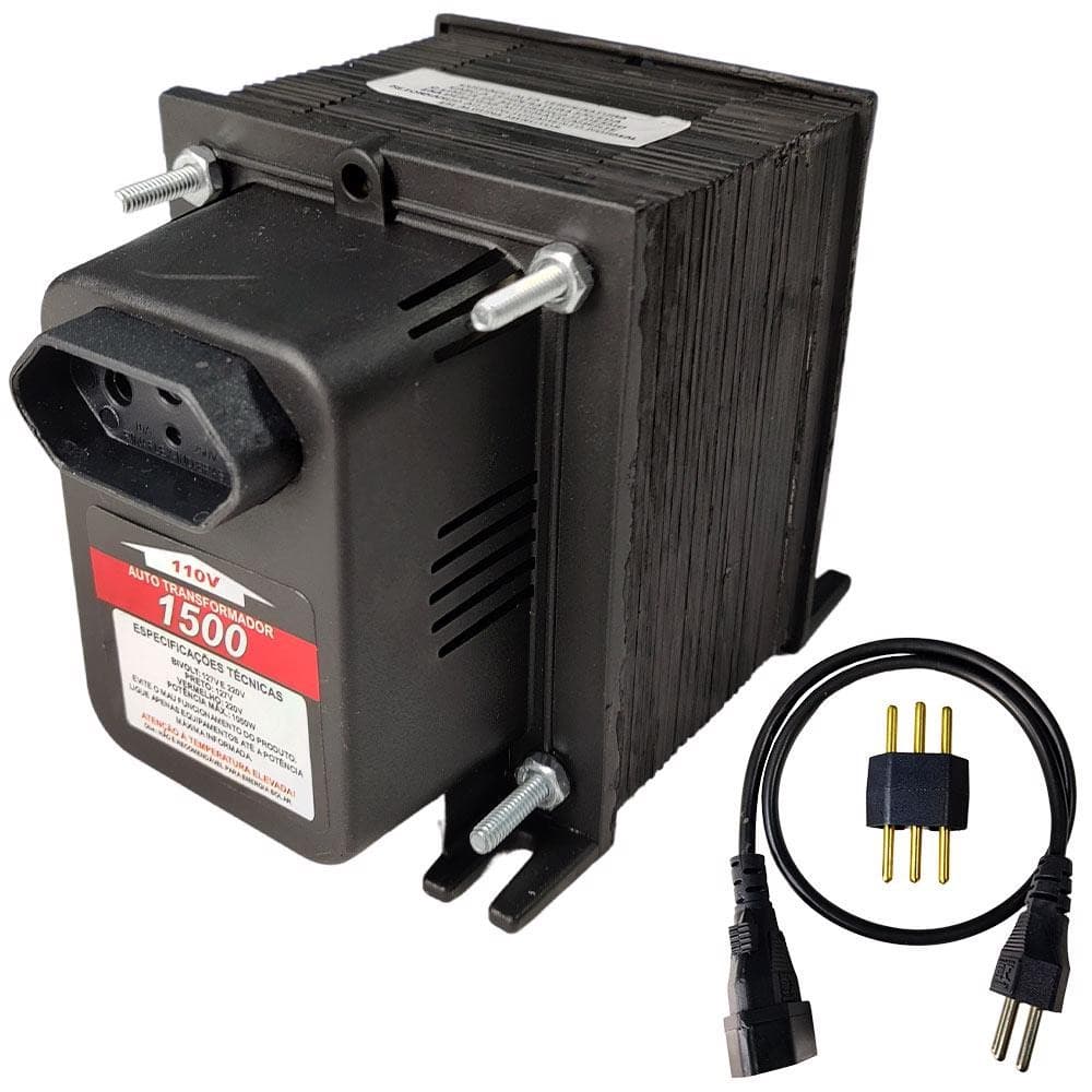 Transformador de Voltagem 1050W Bivolt EVAT1500 EVALD